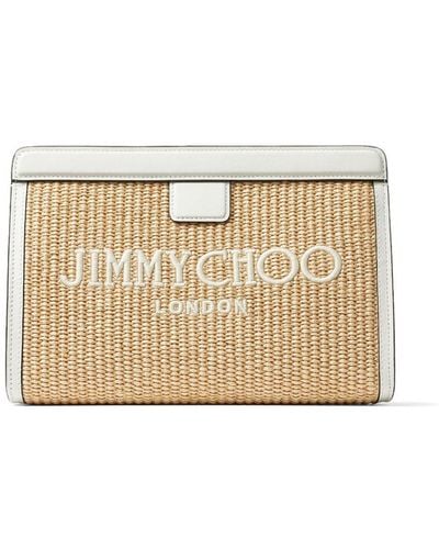 Jimmy Choo Avenue Pouch Natural/latte One Size - ナチュラル