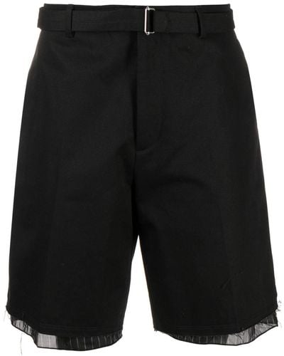 Lanvin Bermudas mit Kontrastdetail - Schwarz