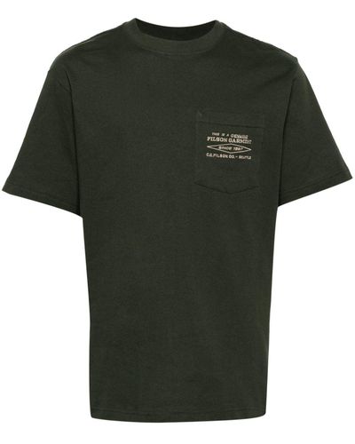 Filson T-Shirt mit Logo-Stickerei - Grün