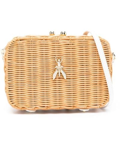 Patrizia Pepe Wicker ショルダーバッグ - ナチュラル