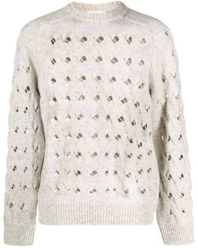 Soulland Esrum Open-knit Sweater - Natural