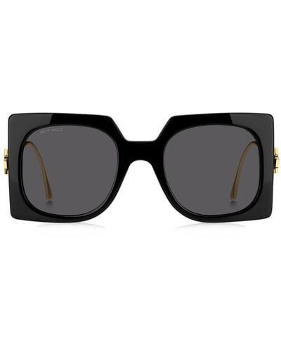 Etro Gafas de sol Bold con montura cuadrada - Negro