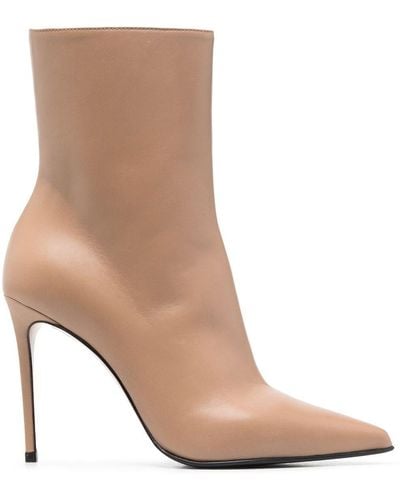 Le Silla 110mm Eva Leather Ankle Boots - Brown