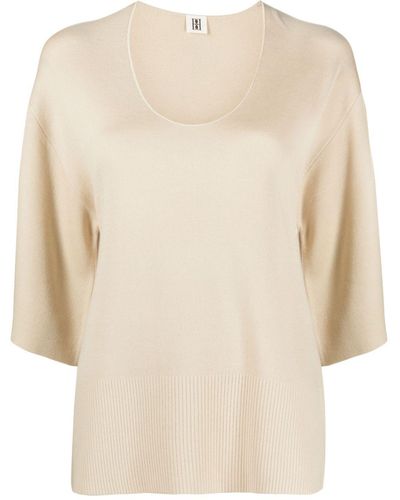 By Malene Birger Thelia Knitted Top - Natural