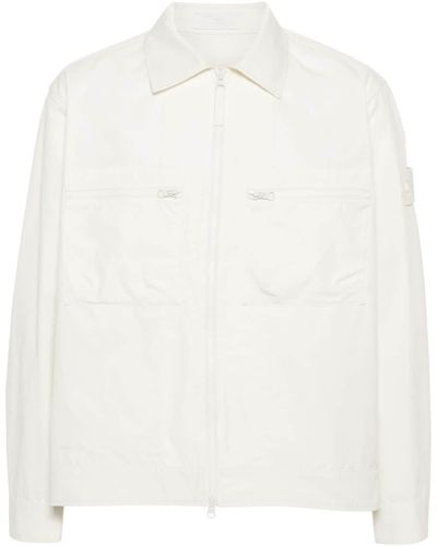 Stone Island Ghost Organic-cotton Jacket - White