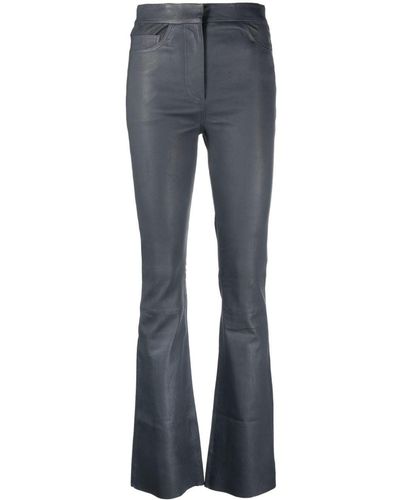 Remain Flared-design High-waist Trousers - Blue