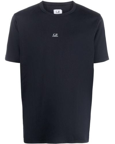 C.P. Company Logo-print Cotton T-shirt - Blue