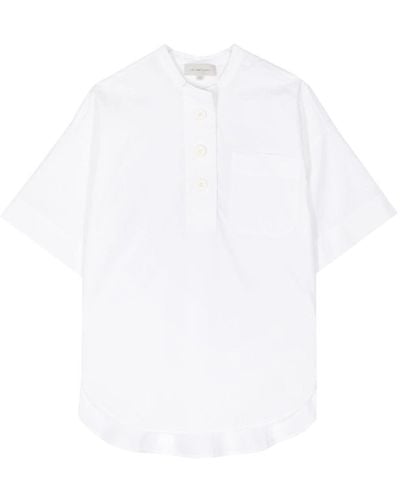 Lee Mathews Tate cotton shirt - Weiß