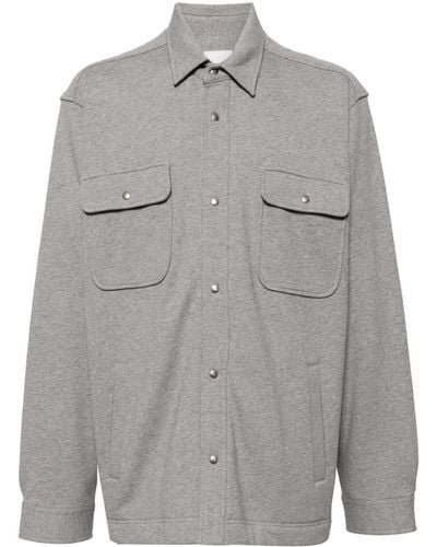 Givenchy Camisa con logo bordado - Gris