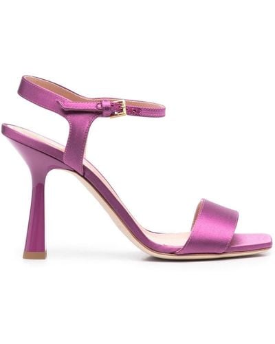 Alberta Ferretti Metallic Tapered-heel Sandals 105mm - Pink