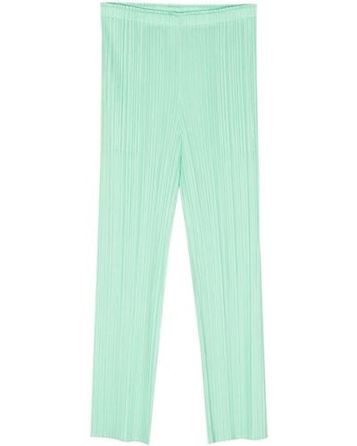 Pleats Please Issey Miyake Plissé Cropped Trousers - グリーン