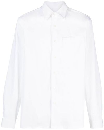 Prada Camicia con ricamo - Bianco