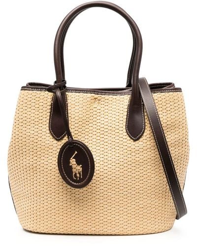 Polo Ralph Lauren Borsa tote con logo - Neutro