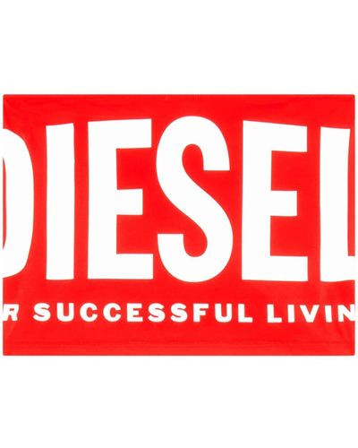 DIESEL ドローストリング トランクス水着 - レッド