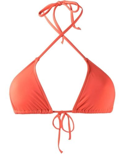 Bondi Born Malia Triangle Bikini Top - Red