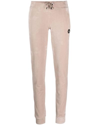 Philipp Plein Logo-patch Track Trousers - Natural