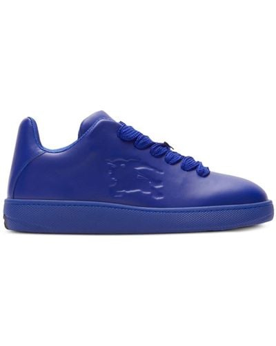 Burberry Box Sneakers aus Leder - Blau