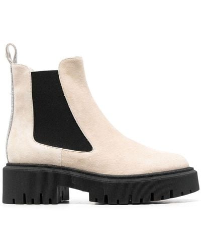 Lorena Antoniazzi 55mm Slip-on Leather Boots - Black