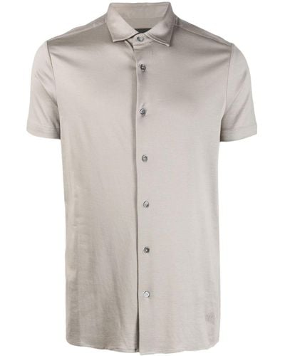 Emporio Armani Short-sleeve Polo Shirt - Gray