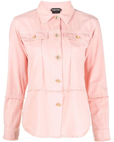 Tom Ford Button-front Denim Shirt - Pink