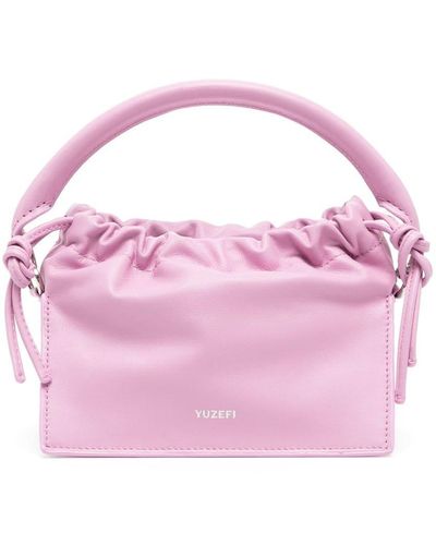Yuzefi Mini Bom Leather Tote Bag - Pink