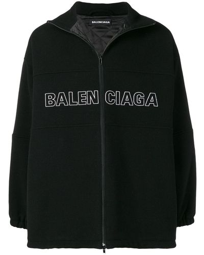 Balenciaga ブラック ウール トラックスーツ ジャケット