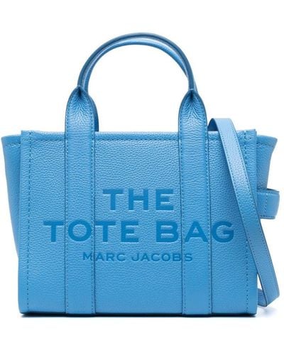 Marc Jacobs Mini Embossed-logo Tote Bag - Blue