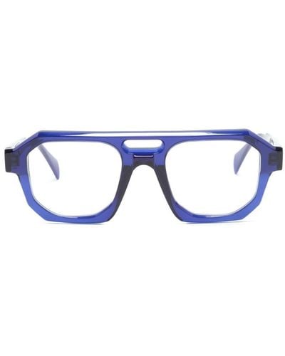 Kuboraum Maske K33 ジオメトリック眼鏡フレーム - ブルー