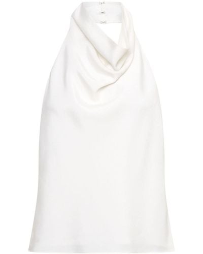 Dion Lee Cowl-neck Sleeveless Top - White
