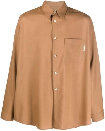 Marni Chest-pocket Button-down Shirt - Brown