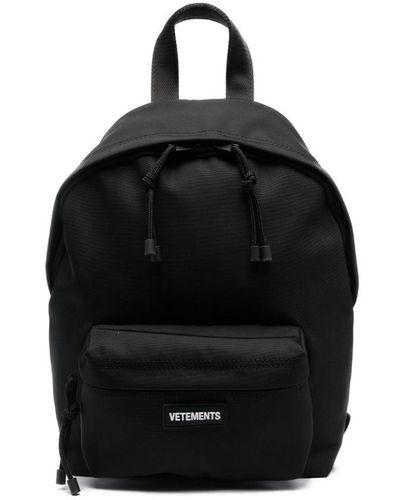 Vetements Logo-appliqué Backpack - Black