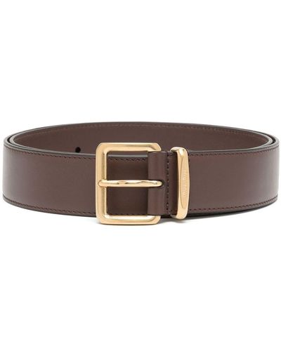 Miu Miu Riem Met Gegraveerd Logo - Bruin