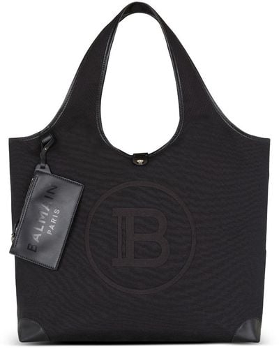 Balmain ロゴ ハンドバッグ - ブラック