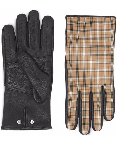 Burberry Vintage Check Gloves - Black