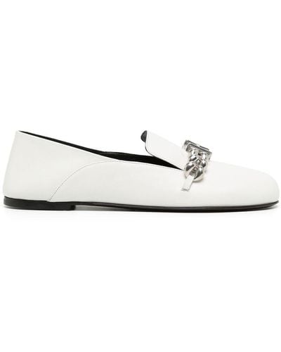 Ports 1961 Chain-link Detail Loafers - White