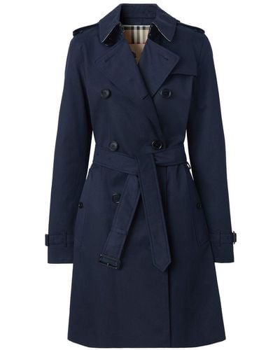 Burberry Mid-length Kensington Heritage Trench - Blue