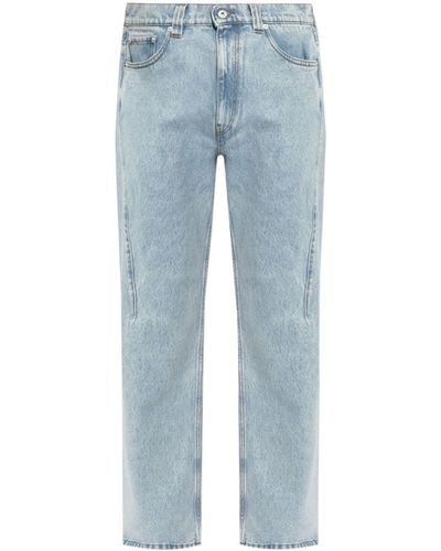 Y. Project Logo-embroidered Cotton Jeans - Blue