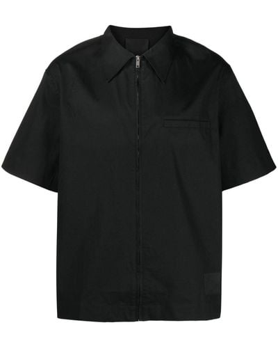 Givenchy ショートスリーブ ジップシャツ - ブラック