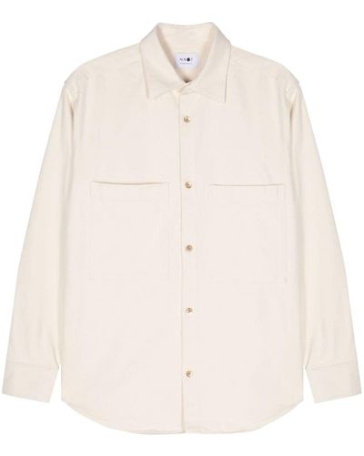 NN07 Freddy Long-sleeve Cotton Shirt - Natural