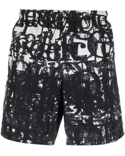 Alexander McQueen Logo-print Swim Shorts - Black