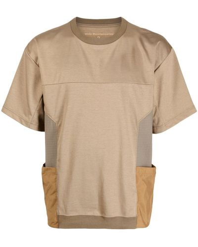 White Mountaineering Side-pockets Crew-neck T-shirt - Natural
