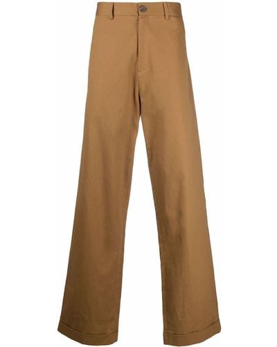 Societe Anonyme Embroidered Wide-leg Trousers - Brown