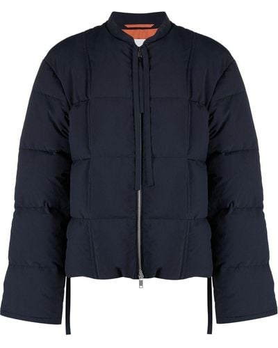 Jil Sander Oversized Cotton Puffer Jacket - Blue