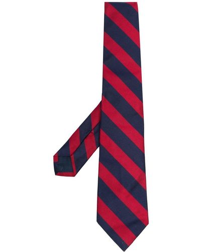 Polo Ralph Lauren Striped Silk Tie - Red