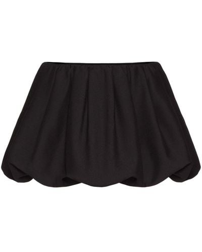 Valentino Garavani Crepe Couture Silk Miniskirt - Black