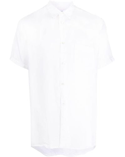 Comme des Garçons Short-sleeves Classic-collar Shirt - White
