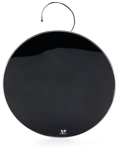 Courreges Mini-Tasche mit Logo - Schwarz