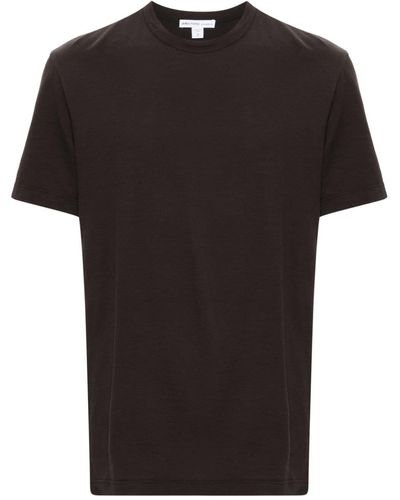 James Perse T-shirt en coton à col rond - Noir