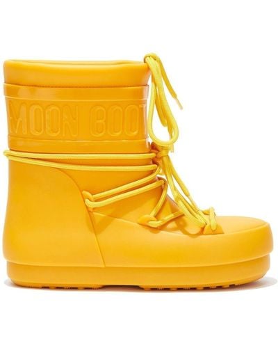 Moon Boot Bottes de pluie Icon Glance - Jaune