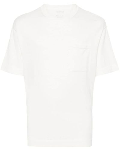 BOGGI Cotton Short-sleeved Sweater - White